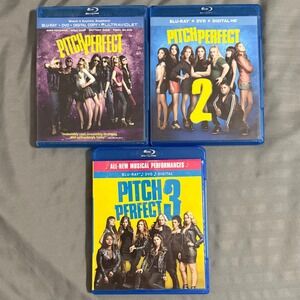 Universal Pitch Perfect Trilogy Blu-ray Set 3-Disc Blue Musical Comedy No Codes